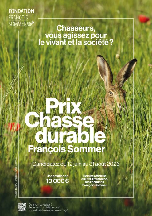 Prix Chasse Durable 2026 - Fondation François Sommer - Institut de la faune sauvage